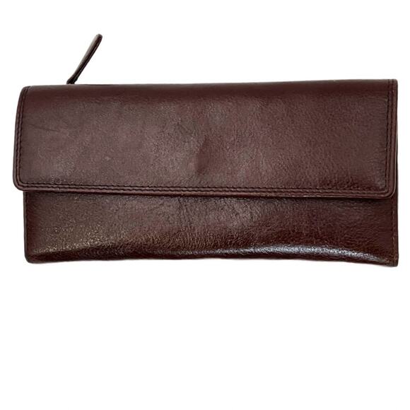 Bugatti Women’s Brown Leather RFID Trifold Wallet 26 Slot Organizer Minimalist - Picture 10 of 13